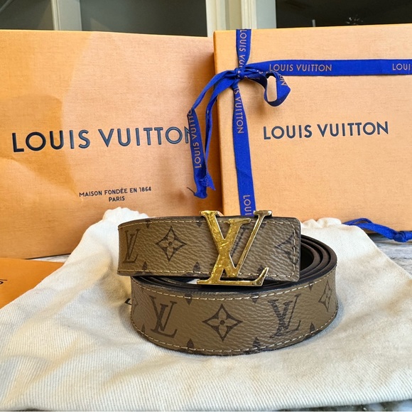 COPY - Louis Vuitton LV Initiales 25mm Belt - Picture 1 of 7